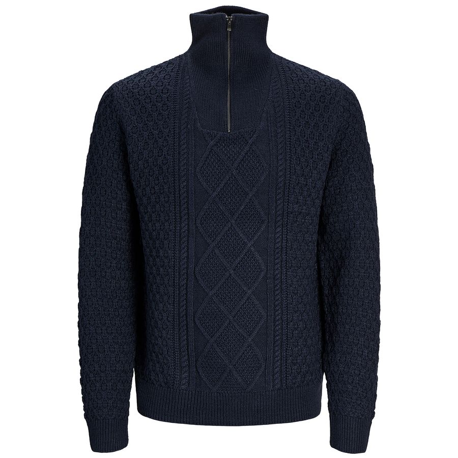 Jack&Jones XXL Strick-Troyer dunkelblau JPRBLUNORTH
