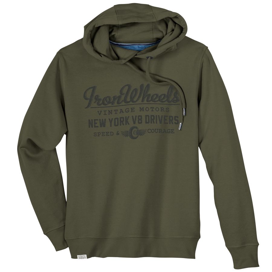 Redfield Übergrößen Sweatshirt khaki Vintageprint