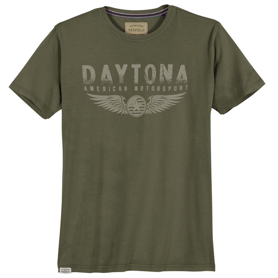 Redfield Übergrößen T-Shirt khaki Print Daytona