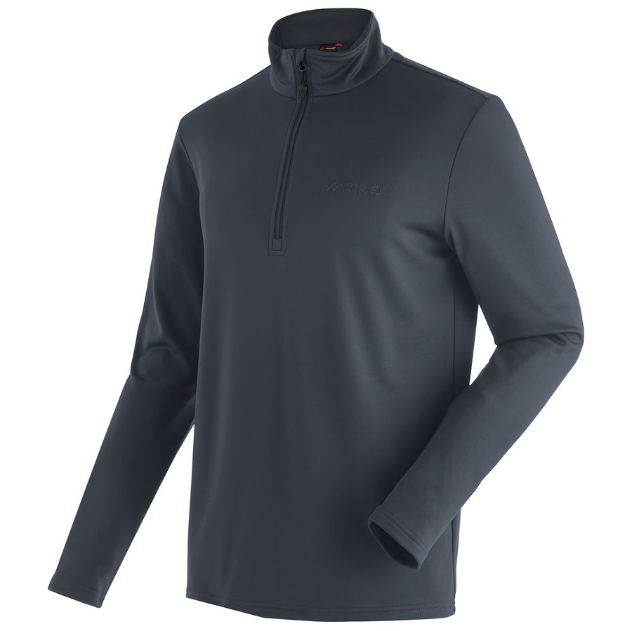 Maier Sports XXL Funktions-Langarmshirt dunkelgrau