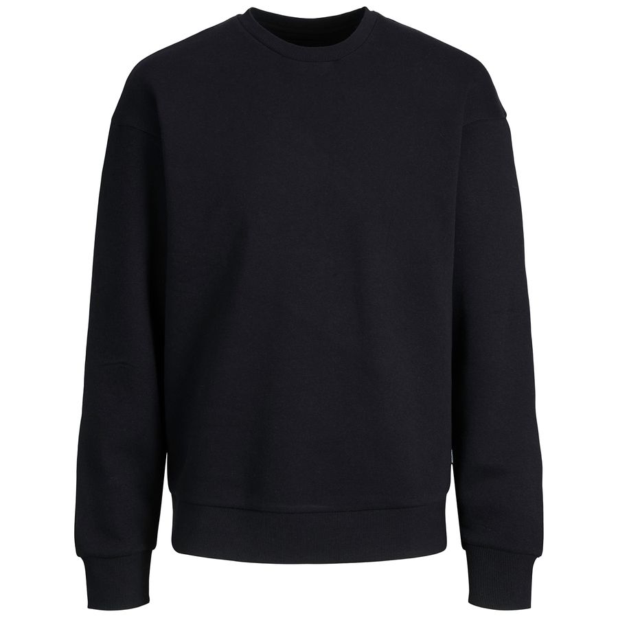 Jack&Jones XXL Basic Sweatshirt schwarz JJEBRADLEY