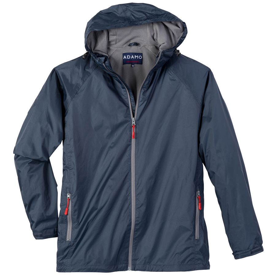 Adamo Fashion Übergrößen Regenjacke blau