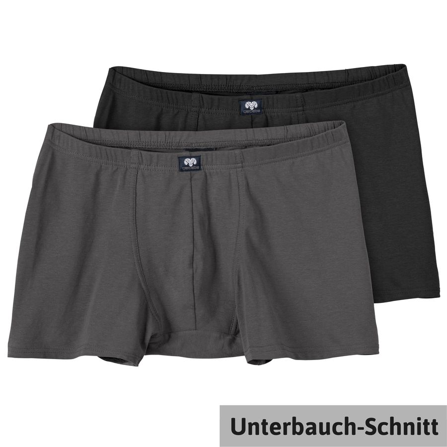 Ceceba 2er-Pack Unterbauch-Pants XXL grau/schwarz