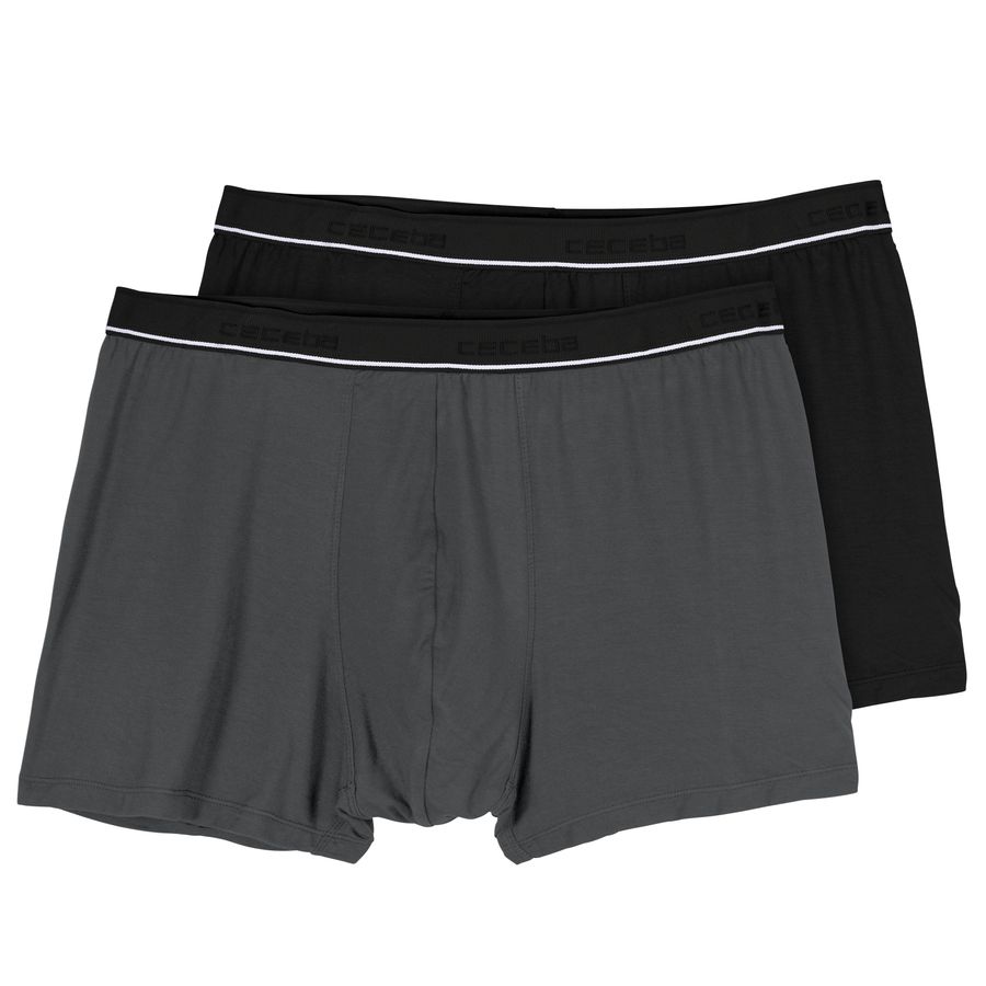 Ceceba Bambus Pants 2er-Pack Übergröße grau/schwarz