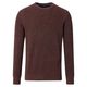 CasaModa Strickpullover terra-blau melange Übergröße
