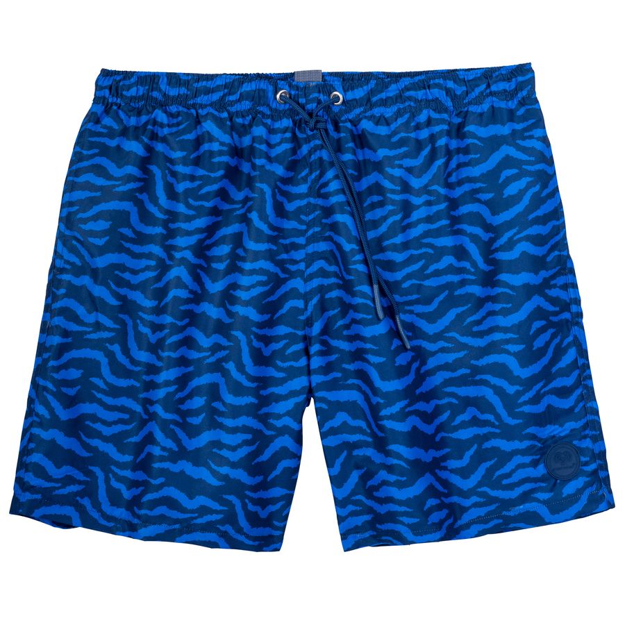 Ceceba Badeshorts blau Animal-Print Übergröße