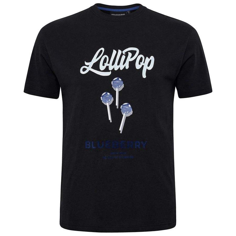 North Latitude T-Shirt schwarz Lollipop-Print XXL