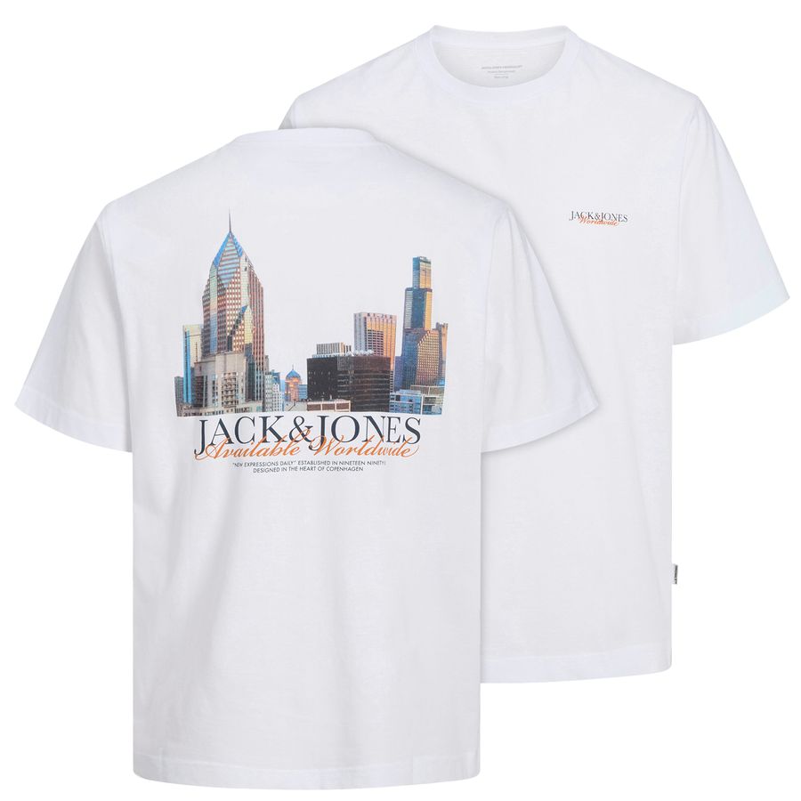 Jack&Jones T-Shirt XXL Rückenprint JORBOSTON weiß