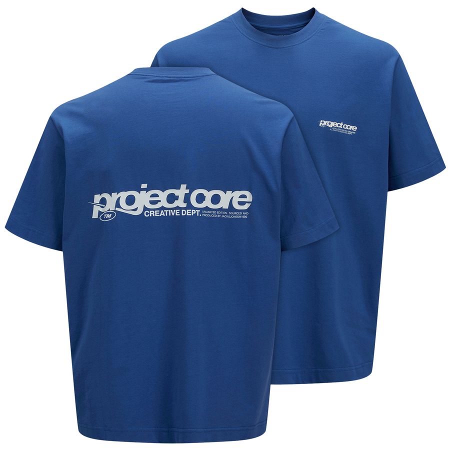 Jack&Jones T-Shirt XXL royalblau Backprint JCOUNION