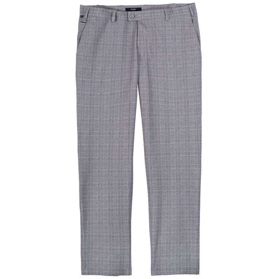 Eurex XXL Thilo Jersey-Chino grau melange kariert