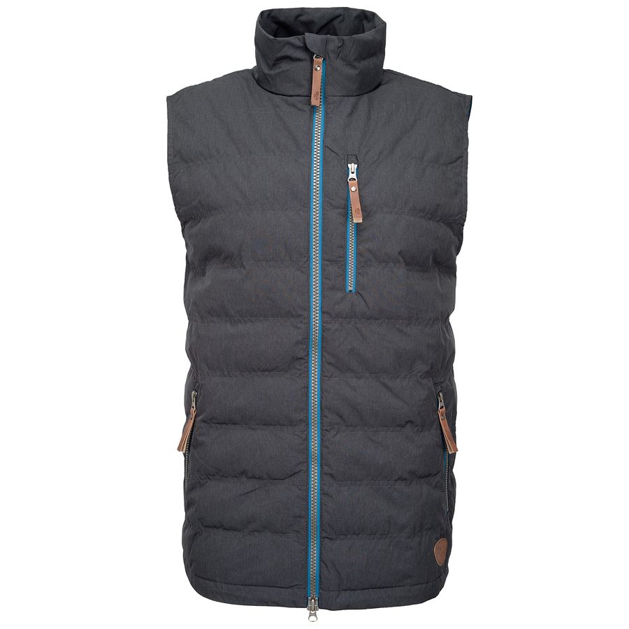 Brigg XXL leichte Outdoor Steppweste Magnus graublau