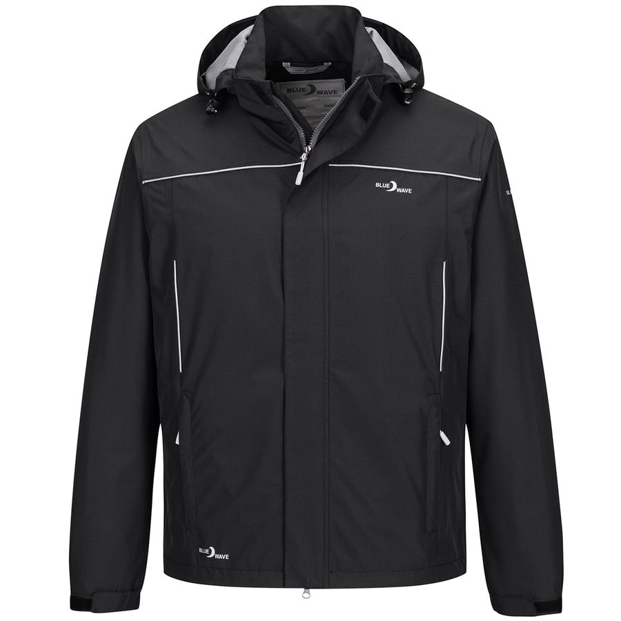 Blue Wave Funktionsjacke Übergröße schwarz Klaas