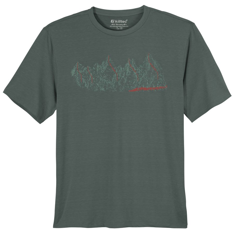 Killtec Print Funktionsshirt LILLEO grün Übergröße