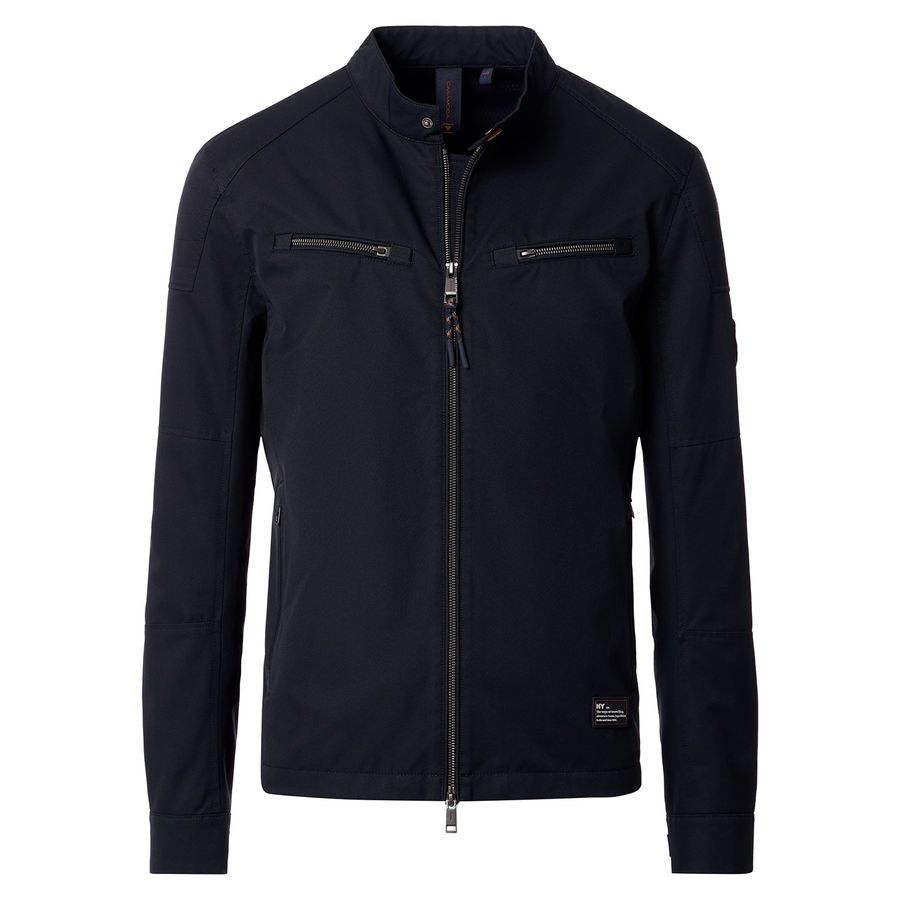 CasaModa XXL Jacke Bikerstil leicht Stehkragen navy