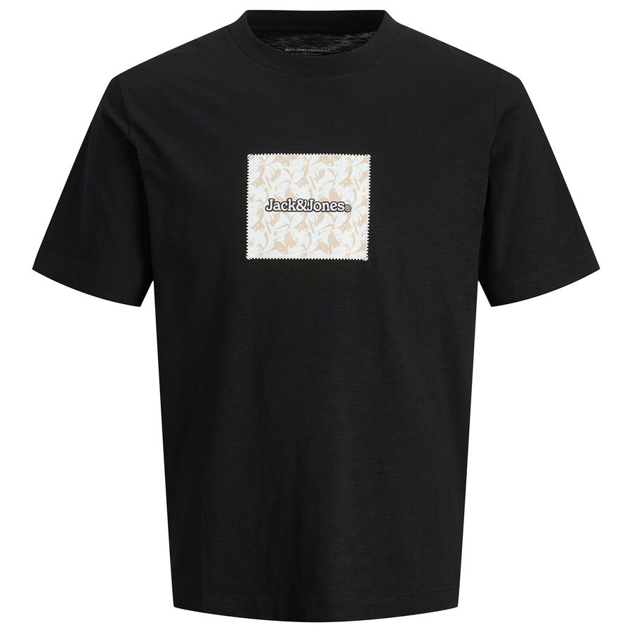 Jack&Jones T-Shirt JORSPLIT AOP BRANDING schwarz XXL