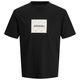 Jack&Jones T-Shirt JORSPLIT AOP BRANDING schwarz XXL