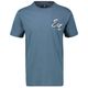 Lerros T-Shirt rauchblau Brustprint Est Übergröße