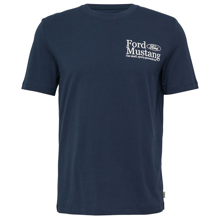 s.Oliver Übergrößen T-Shirt dunkelblau Ford®-Print