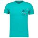 Ragman Übergrößen T-Shirt smaragdgrün Brusttasche Ragman Übergrößen T-Shirt smaragdgrün Brusttasche