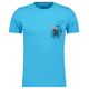 Ragman XXL T-Shirt türkisblau Comicprint mit Tasche Ragman XXL T-Shirt türkisblau Comicprint mit Tasche