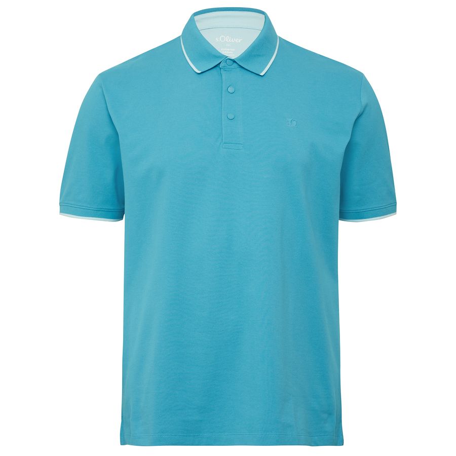 s.Oliver Stretch-Poloshirt modisch türkisblau XXL