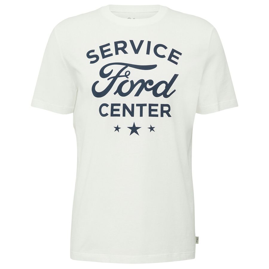 s.Oliver Übergrößen T-Shirt weiß Ford®-Print