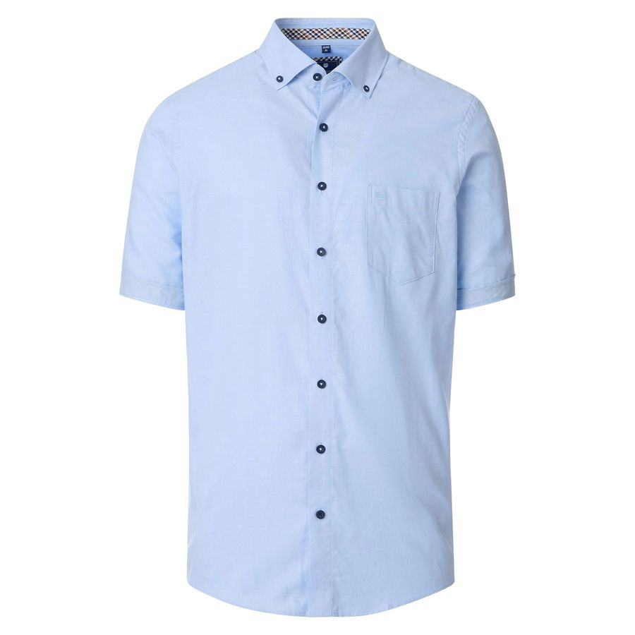 Redmond XXL Kurzarmhemd hellblau