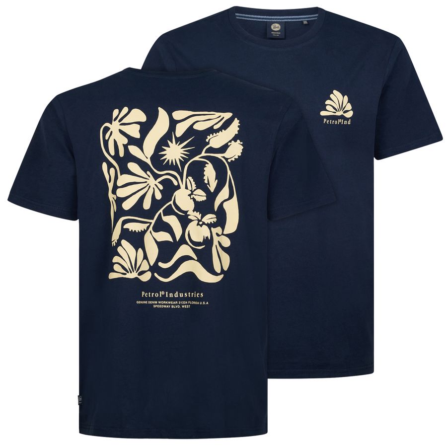 Petrol Industries T-Shirt Rückenprint navy XXL