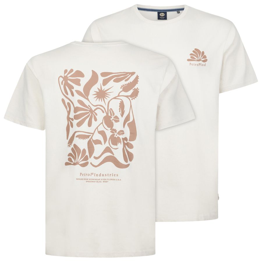 Petrol Industries T-Shirt Rückenprint sand XXL
