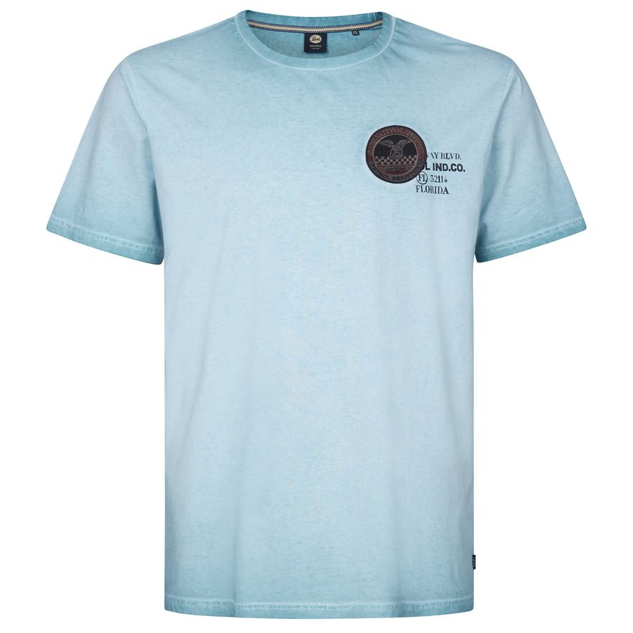 Petrol Industries T-Shirt modisch Usedlook blau XXL