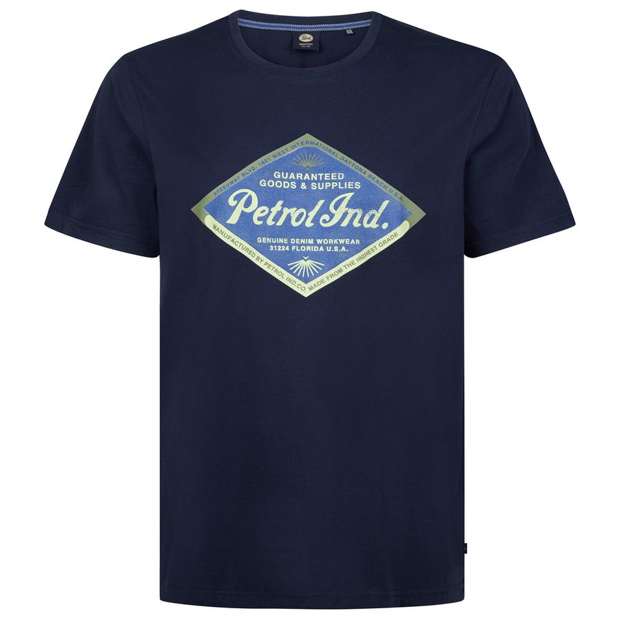 Petrol Industries XXL T-Shirt Vintage-Logo navy