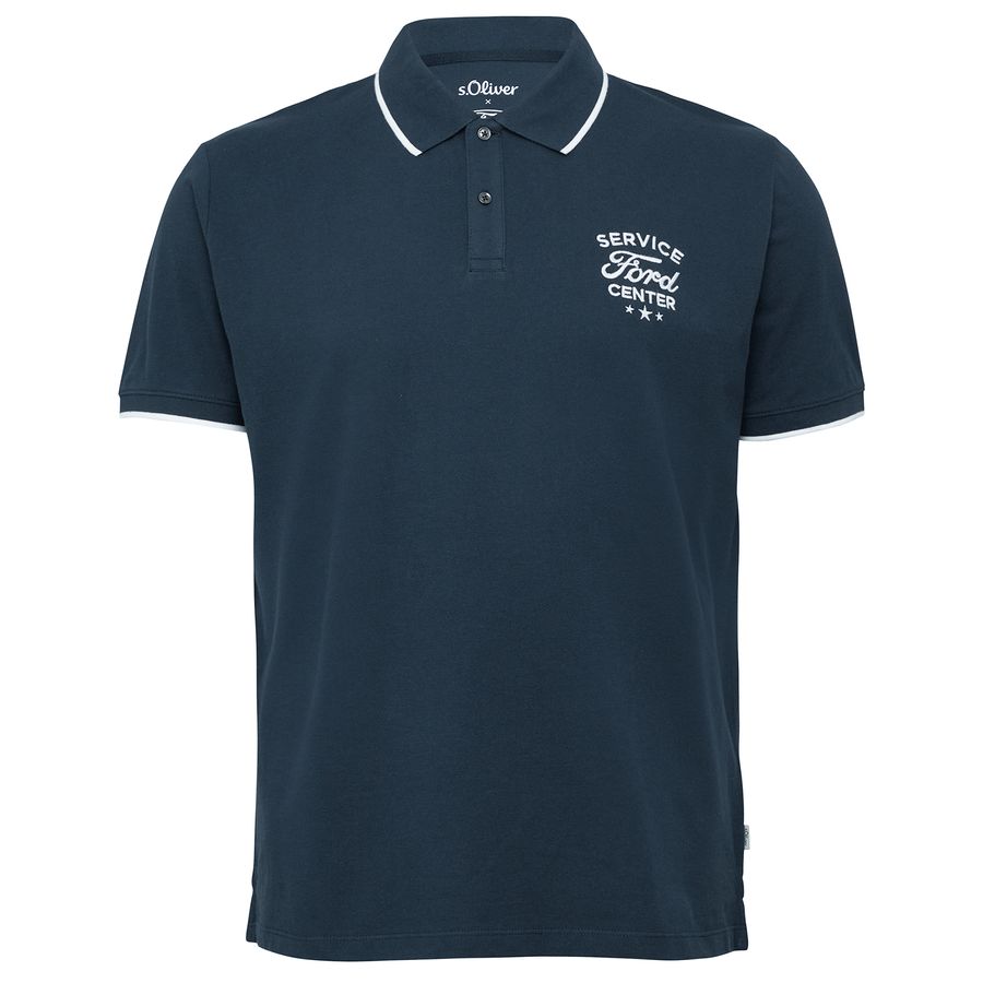 s.Oliver XXL Poloshirt navy Ford®-Stickerei
