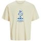 Jack&Jones XXL T-Shirt JORUNEXPECT creme Frontprint