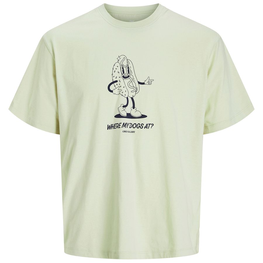 Jack&Jones XXL T-Shirt JORUNEXPECT pistazie Print