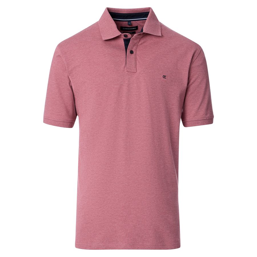 CasaModa Stretch-Poloshirt XXL rot melange
