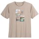 Ragman XXL T-Shirt hellbraun Palmen-Frontprint Ragman XXL T-Shirt hellbraun Palmen-Frontprint