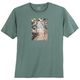Ragman XXL T-Shirt agavengrün Palmen-Frontprint Ragman XXL T-Shirt agavengrün Palmen-Frontprint