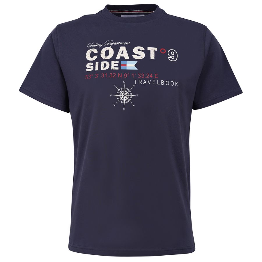 Brigg Stretch T-Shirt Übergröße navy COAST