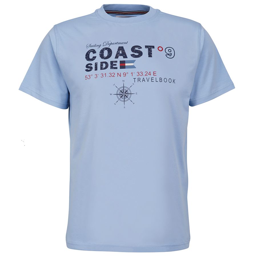 Brigg Stretch T-Shirt Übergröße hellblau COAST