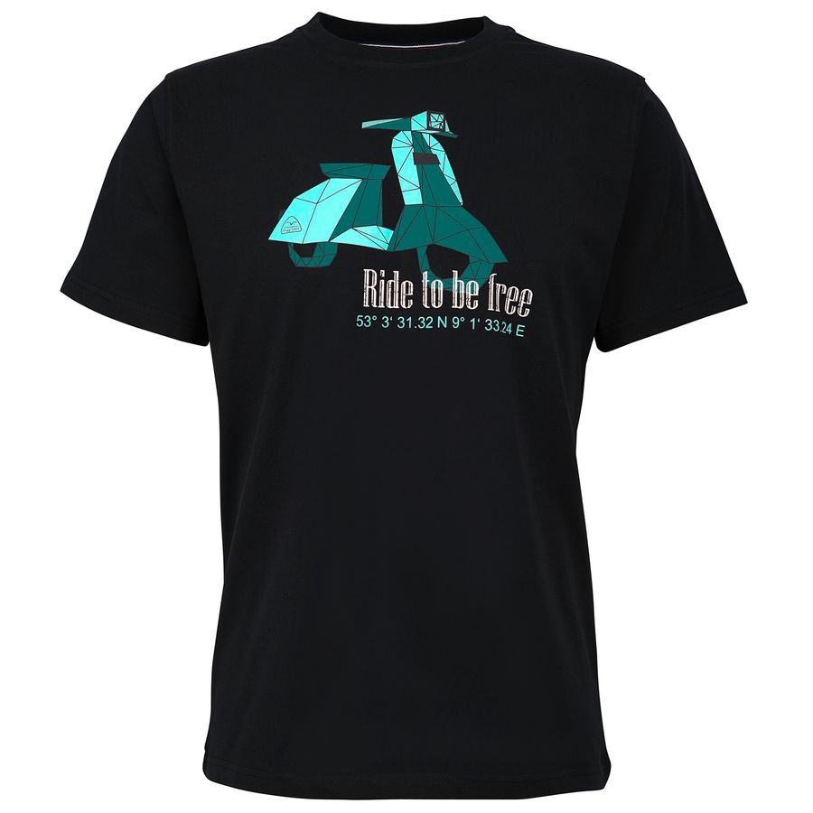 Brigg Stretch T-Shirt Übergröße schwarz TRAVELMOTO