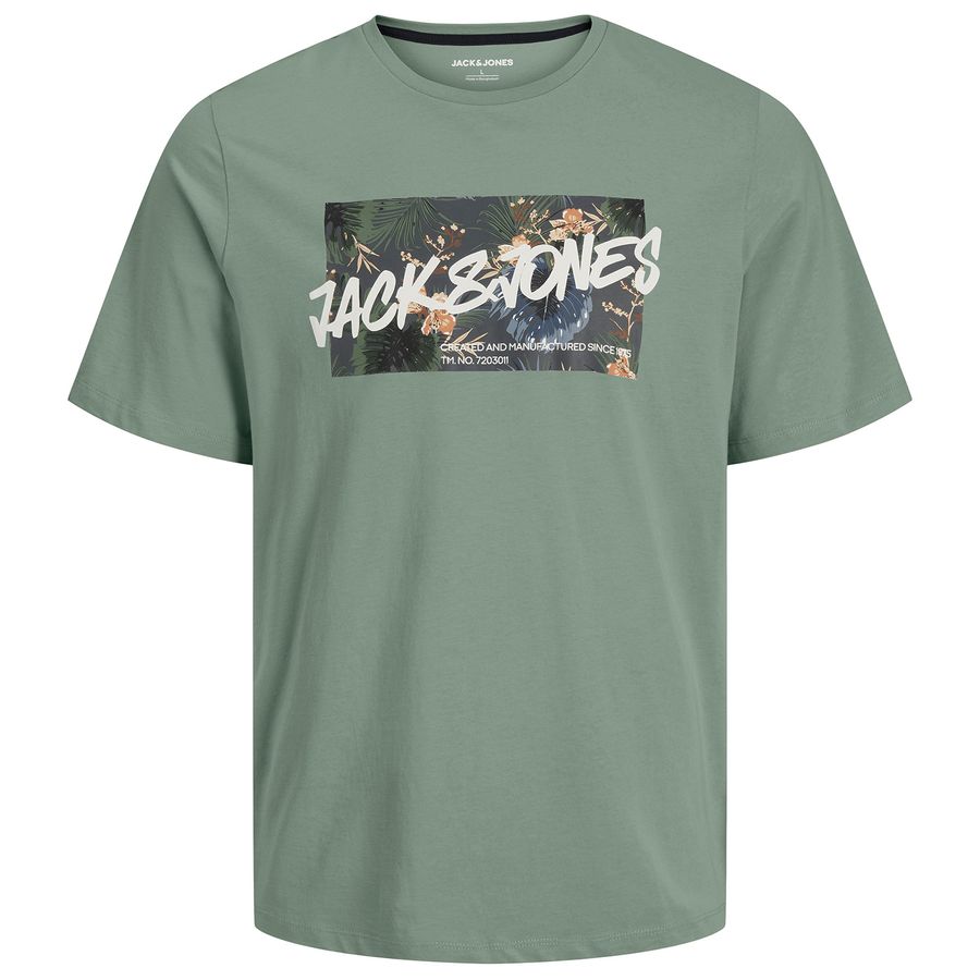 Jack&Jones T-Shirt JJHAWAII SHAPE salbeigrün XXL