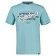 Lerros XXL T-Shirt Frontprint Explore türkisblau