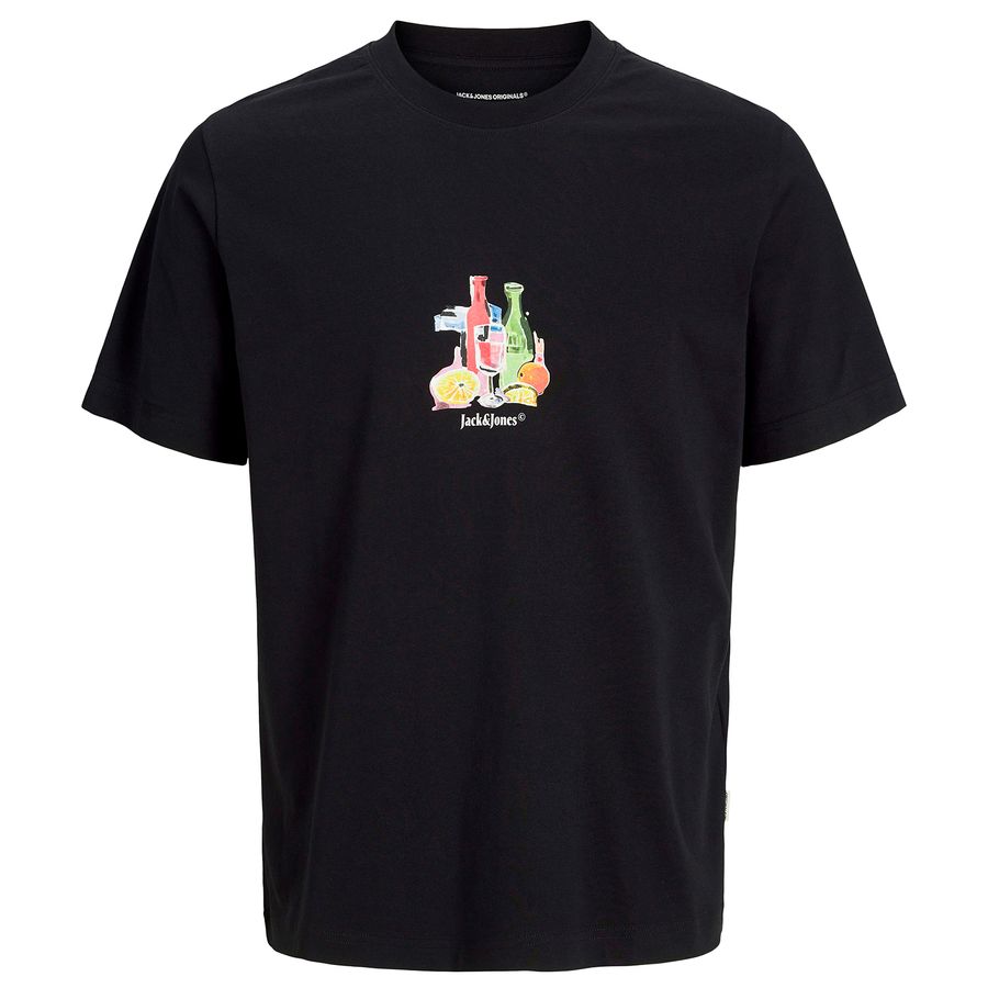 Jack&Jones T-Shirt XXL JORVARENNA schwarz Frontprint