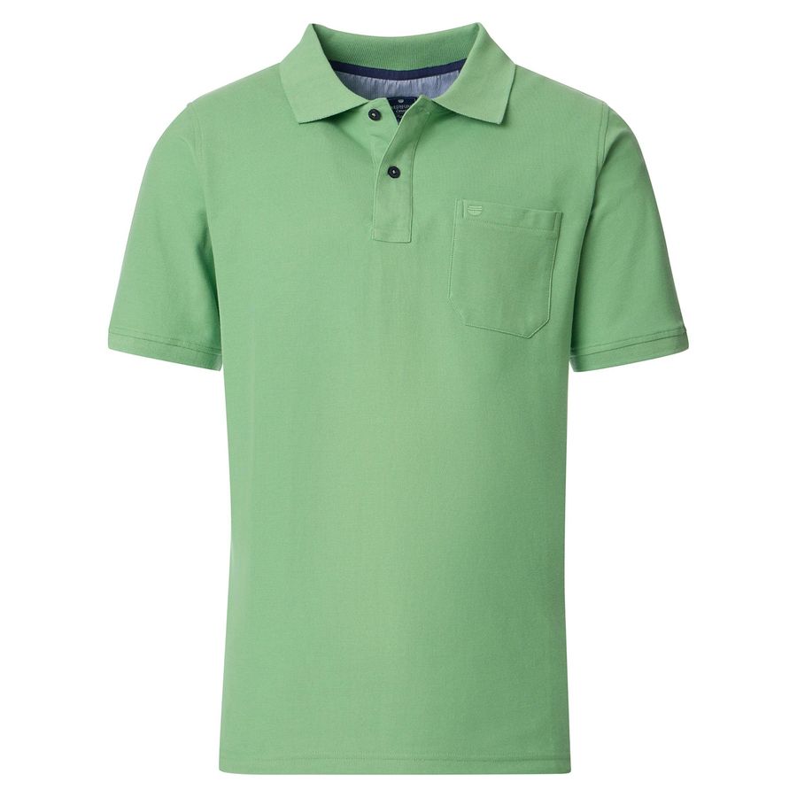 Redmond Basic Poloshirt hellgrün Übergrößen