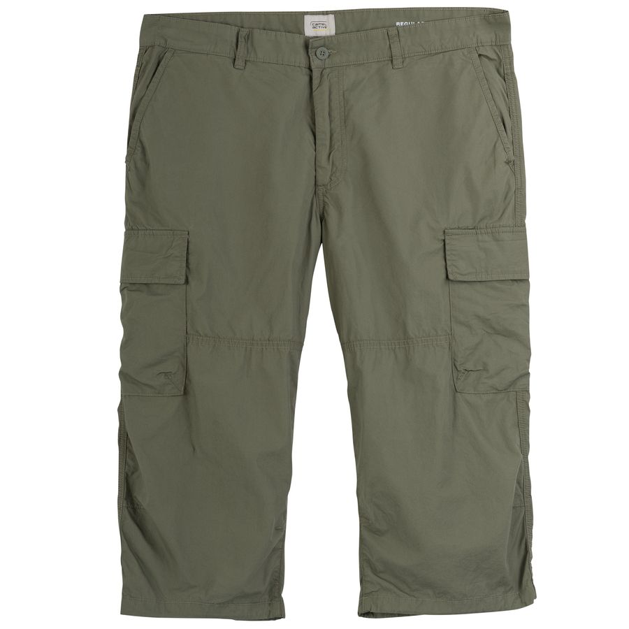 Camel Active leichte 3/4 Cargo-Bermuda oliv XXL