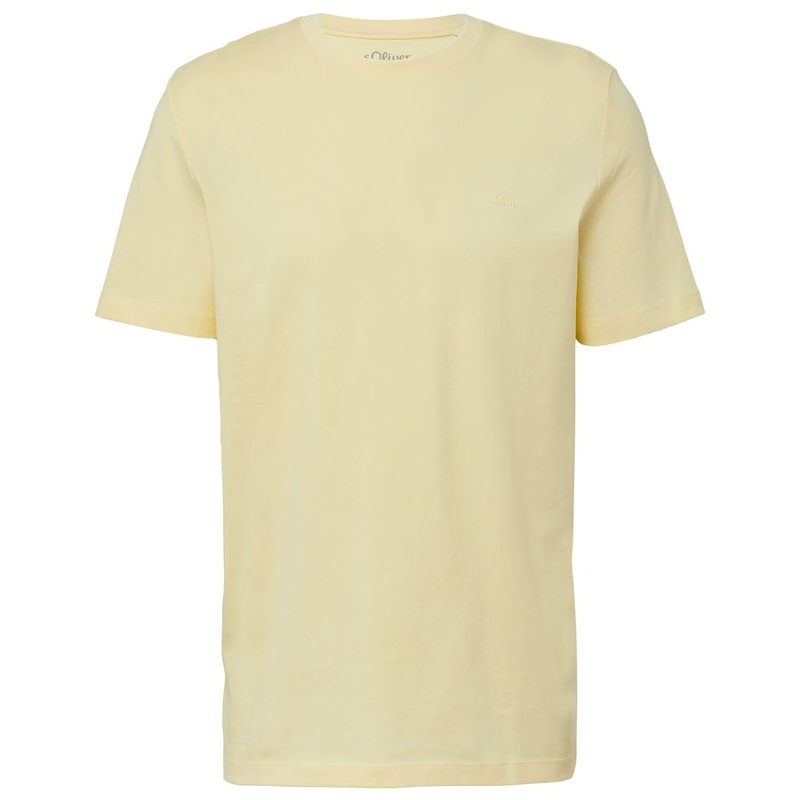 s.Oliver Übergröße Basic T-Shirt gelb