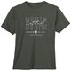 North Latitude T-Shirt oliv Logoprint Übergröße