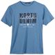 North Latitude T-Shirt rauchblau Logoprint XXL