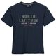 North Latitude T-Shirt navy Übergröße Logoprint North Latitude T-Shirt navy Übergröße Logoprint