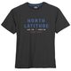 North Latitude T-Shirt schwarz Übergröße Logoprint